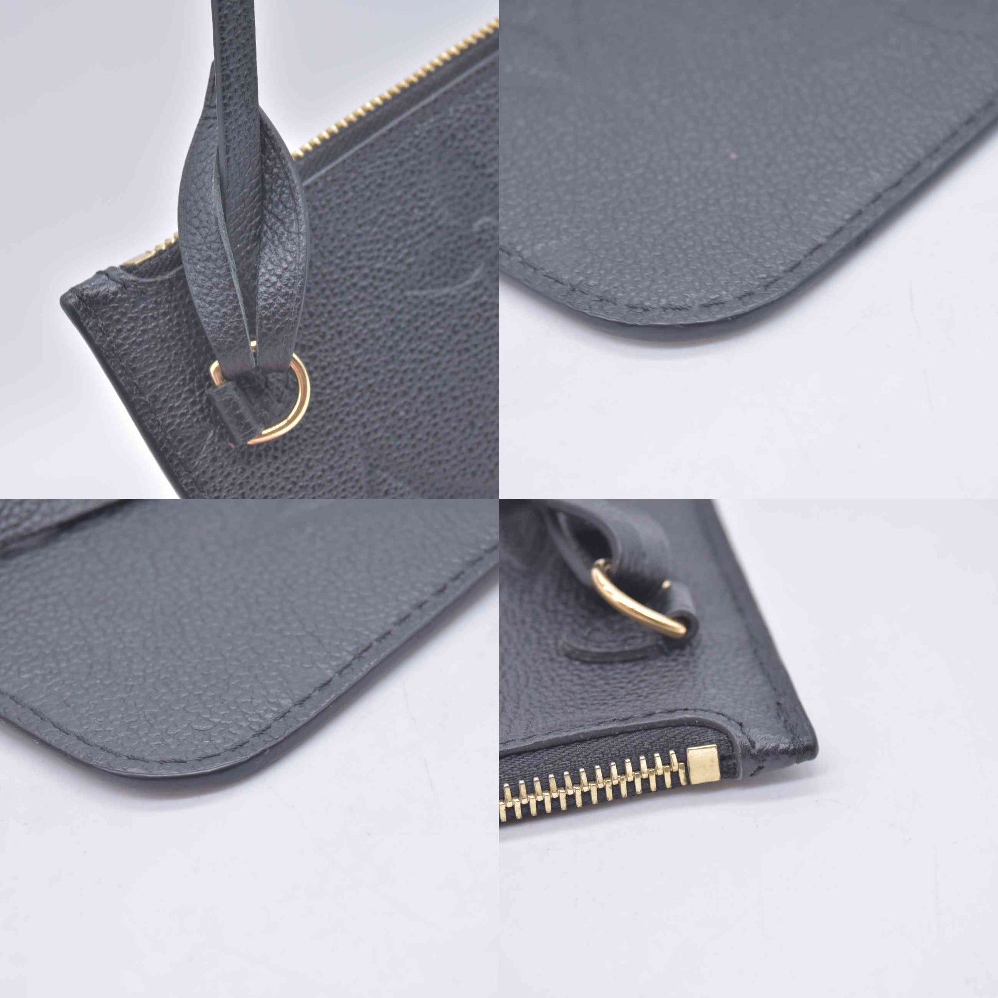 Louis Vuitton Black Empreinte Giant Neverfull Pouch RFID