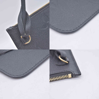 Louis Vuitton Black Empreinte Giant Neverfull Pouch RFID