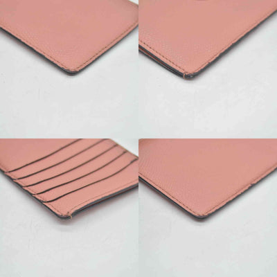 $550 FENDI F is Fendi Leather Zipped Coin Card Holder Pink