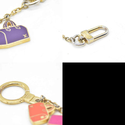 Louis Vuitton Enamel Iconic Speedy Bag Charm Chain Gold CONSIGNMENT