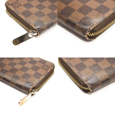 $965 2009 LOUIS VUITTON Damier Ebene Zippy Wallet CA0059 CONSIGNMENT