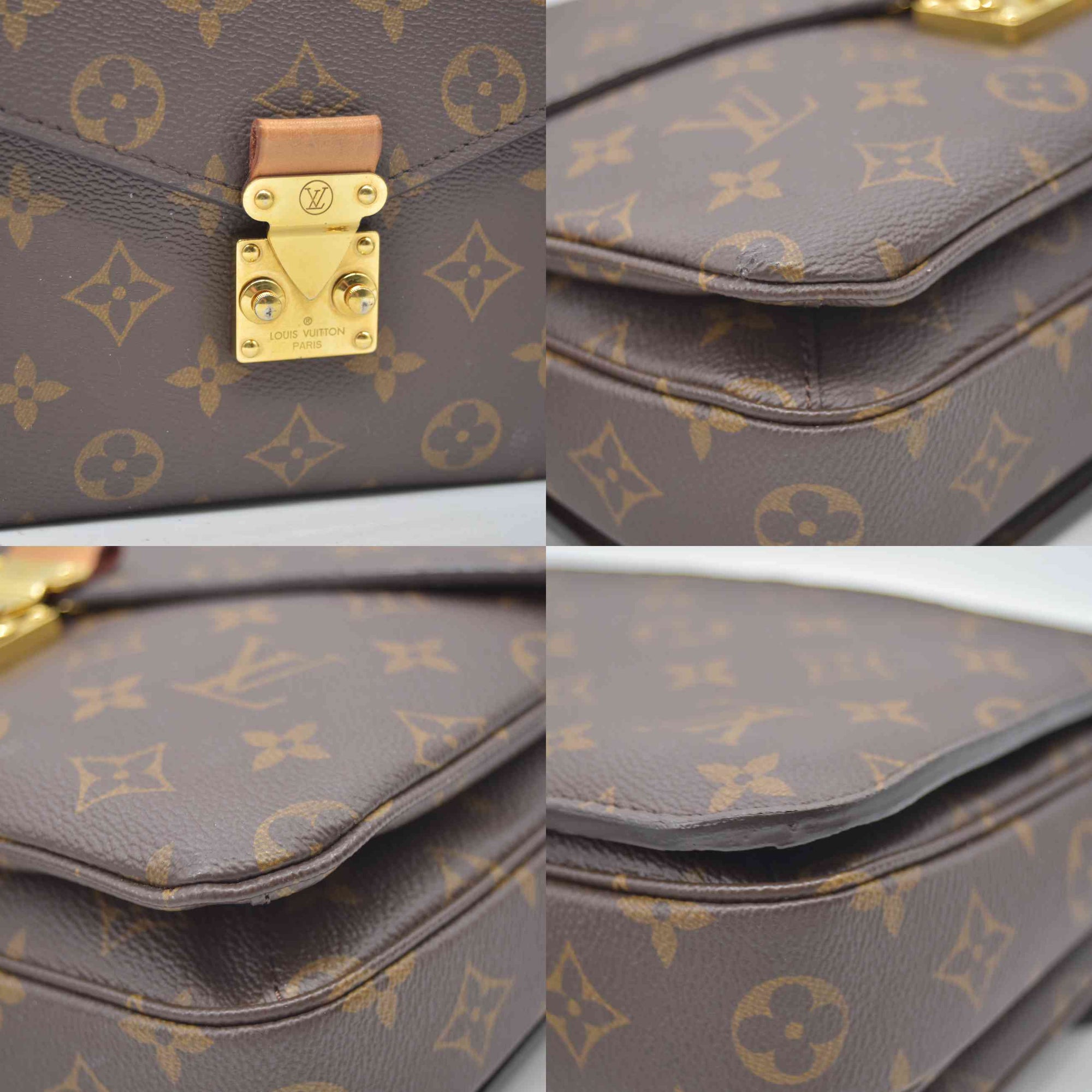 $2840 2020 Louis Vuitton Monogram Pochette Metis GI1290