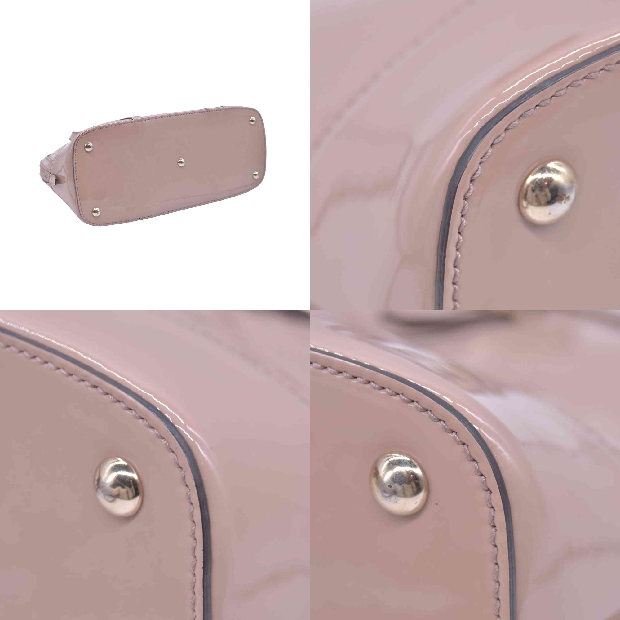 $1350 Gucci Patent Microguccissima Small Nice Top Handle Dome Bag Pink CONSIGNMENT 10021166