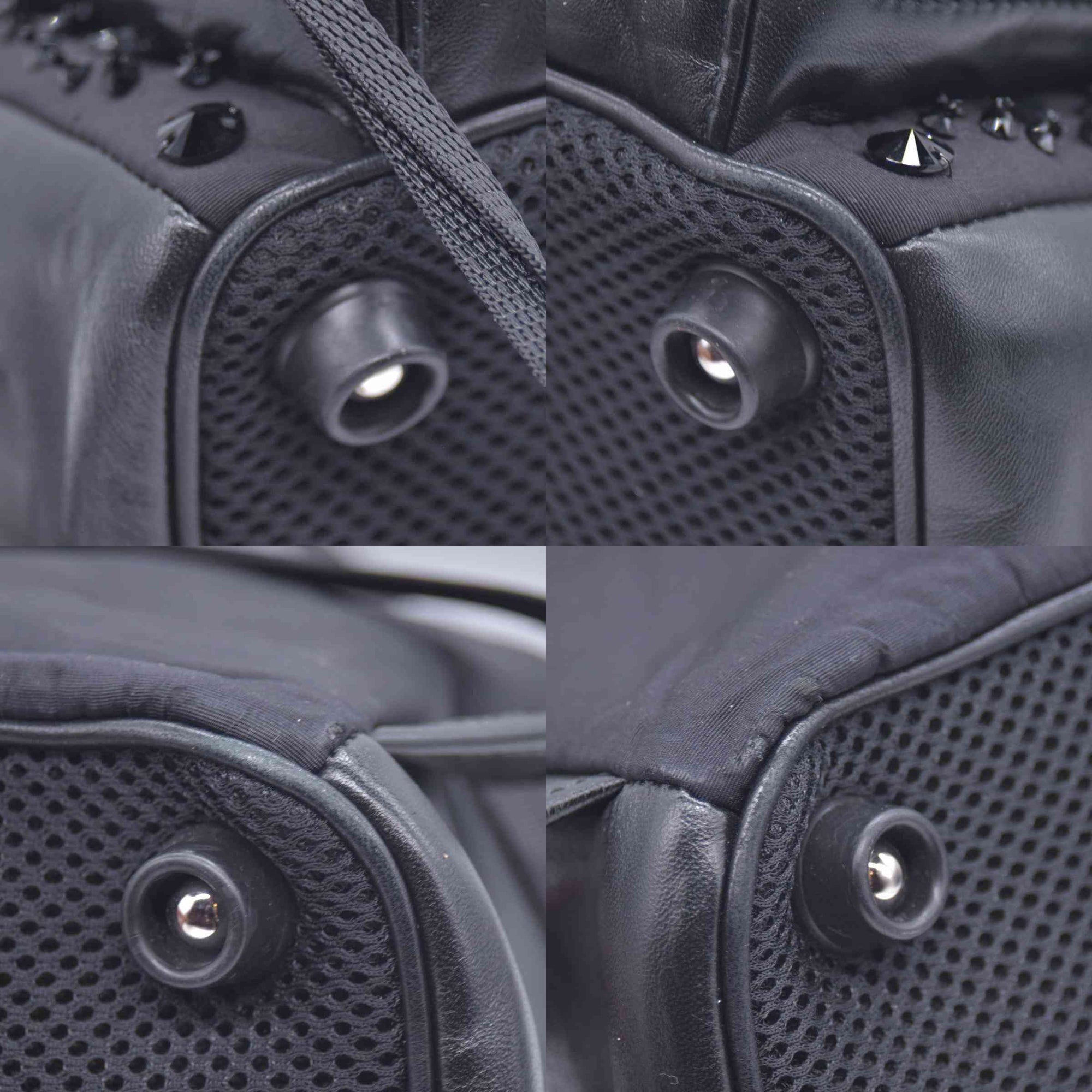 $1950 MIU MIU Leather Trimmed Matelasse Crystal Embellished Nylon Backpack