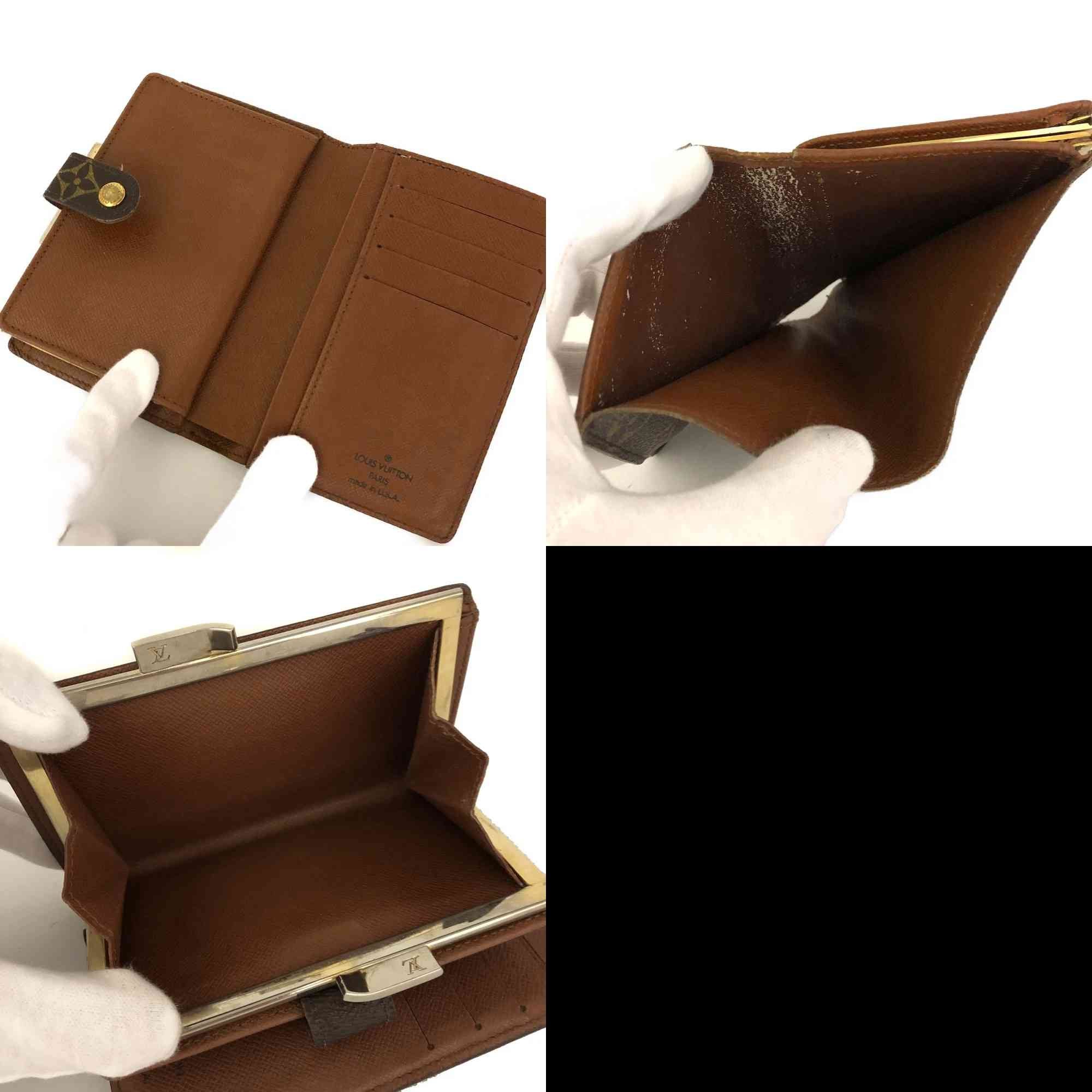 $675 1998 Louis Vuitton Monogram Porte Monnaie Billets Viennois Bifold Wallet SD0978 10021017