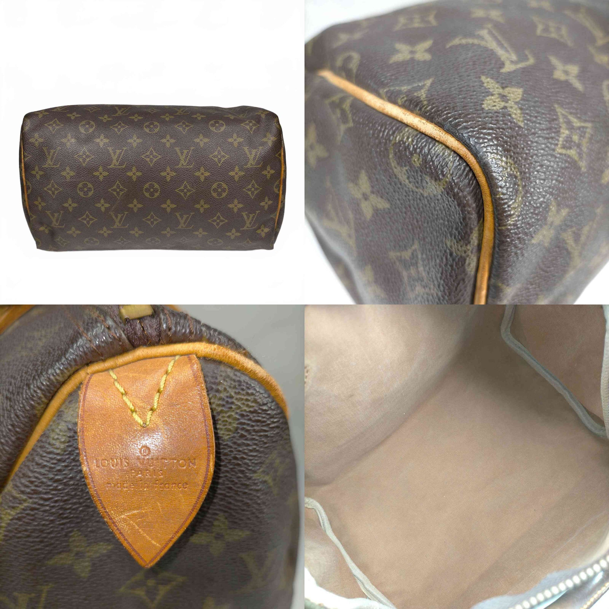 $1550 1982 Louis Vuitton Monogram Speedy 30 822