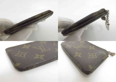 $345 LOUIS VUITTON Monogram Coin Purse Key Pochette Cles 8904ET