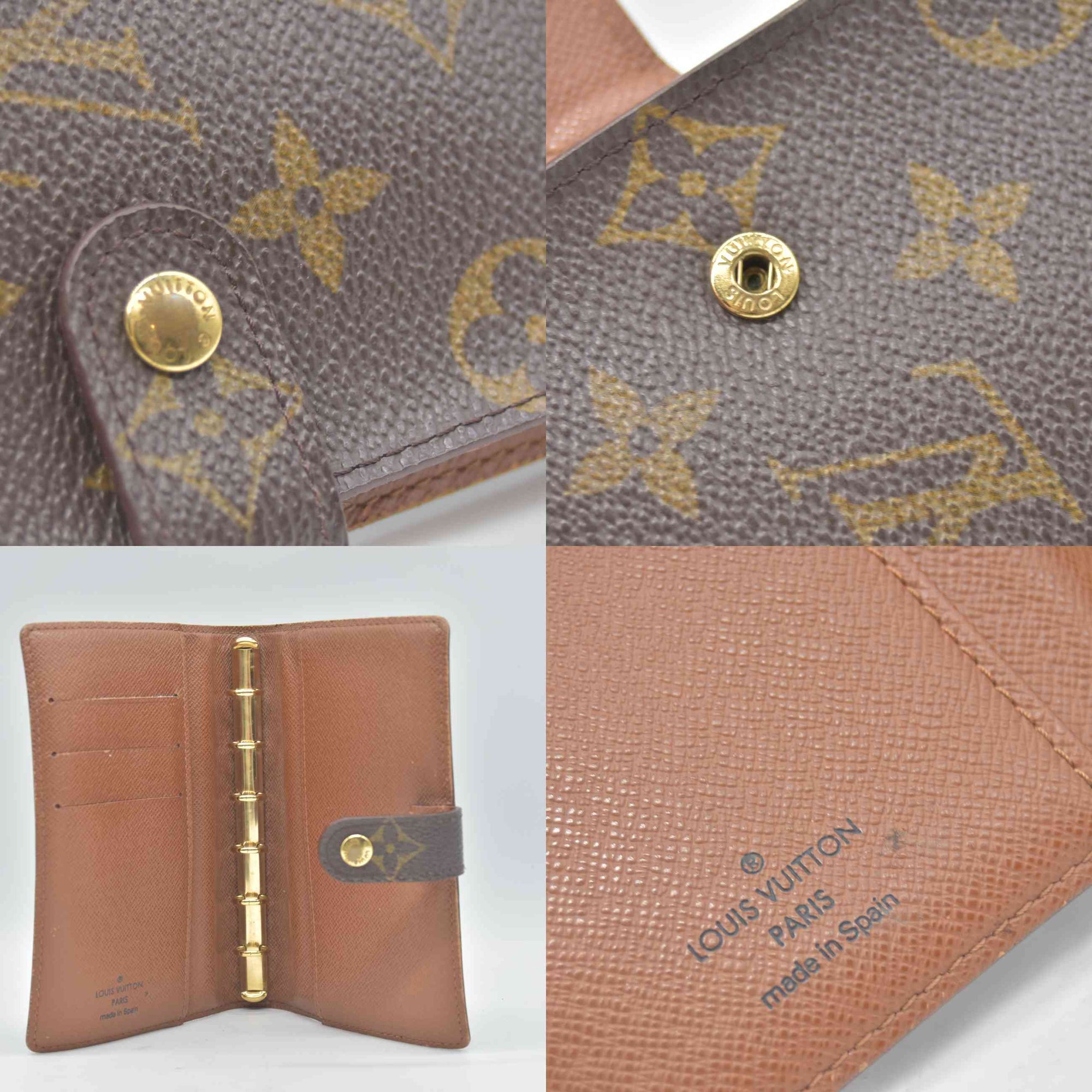 $505 1998 Louis Vuitton Monogram Agenda Cover Small  CA0938