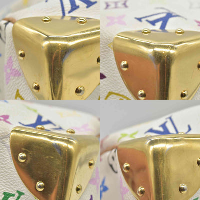 $3150 Louis Vuitton Monogram Multicolor Speedy 30 White Murakami