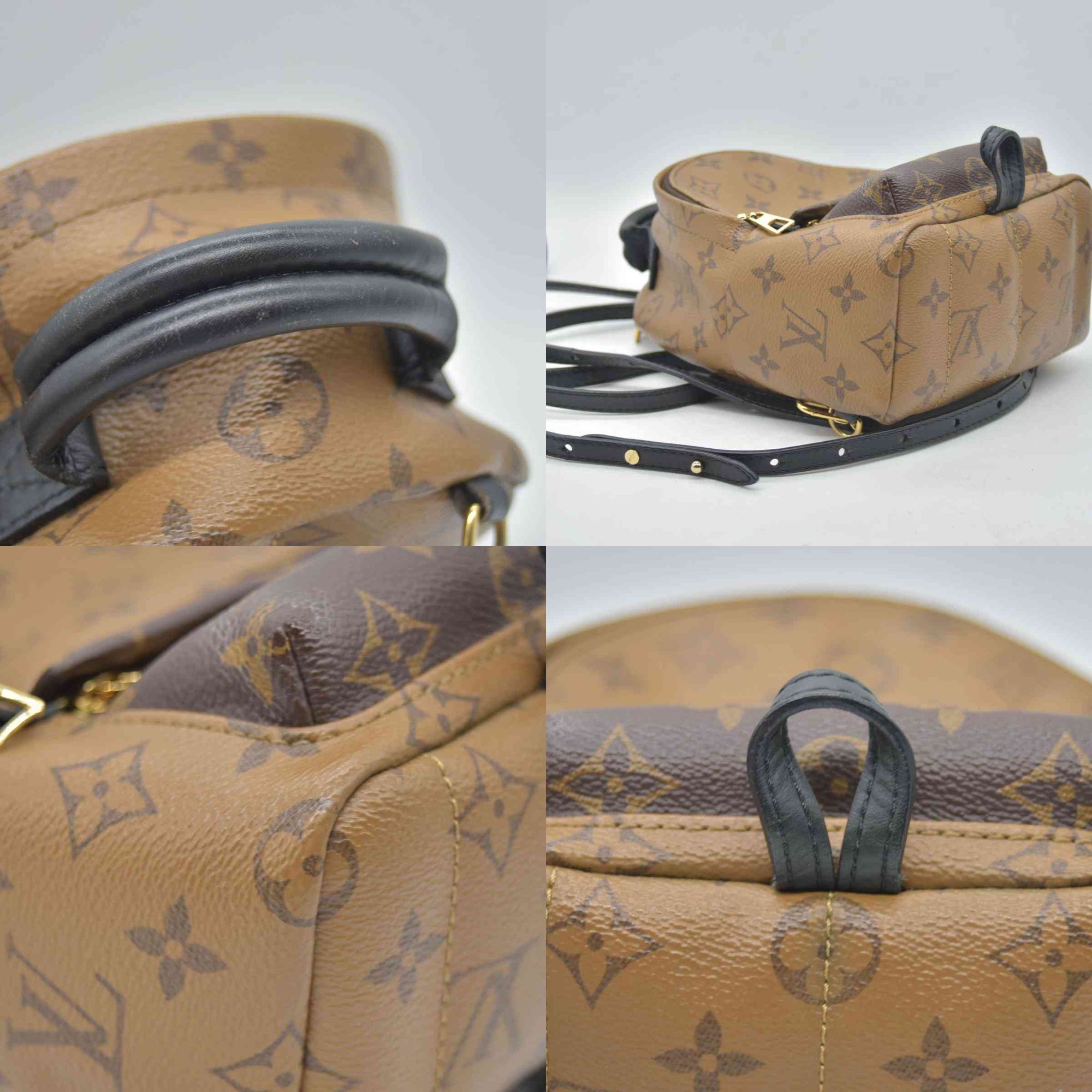 $2770 2017 Louis Vuitton monogram reverse Palm Springs backpack MINI FL3177