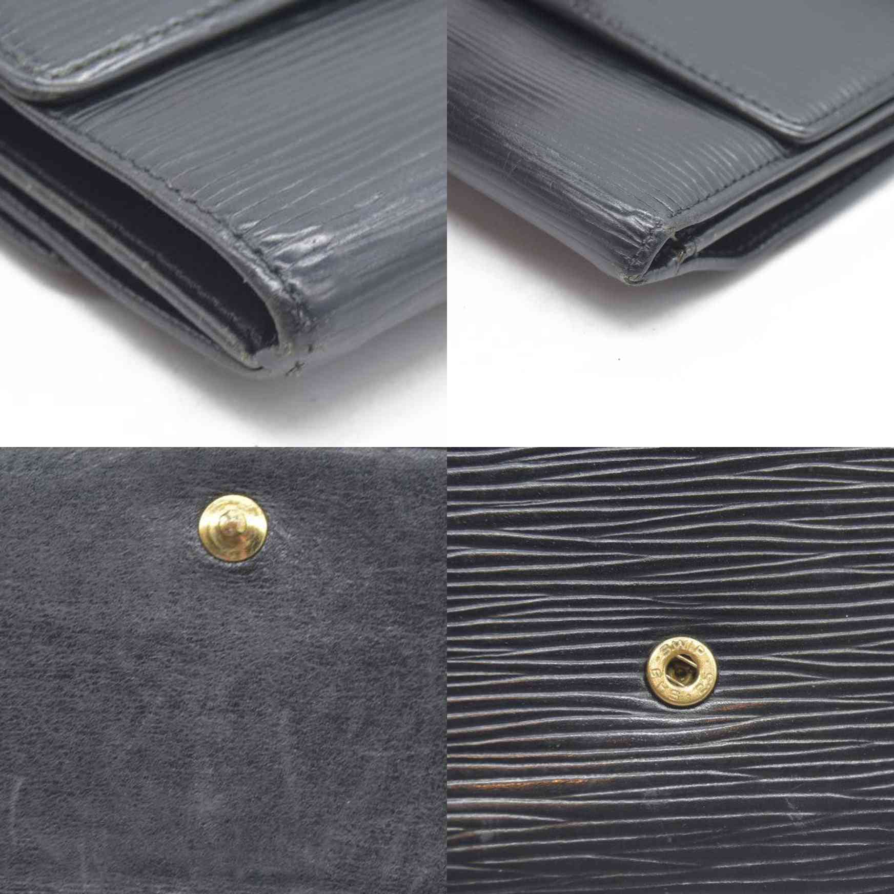 Louis Vuitton Epi Porte Feiulle Elise Credit Leather Trifold Wallet MI0942
