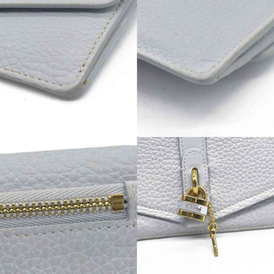 $495 Chloe Aby Padlock Leather Bifold Long Wallet