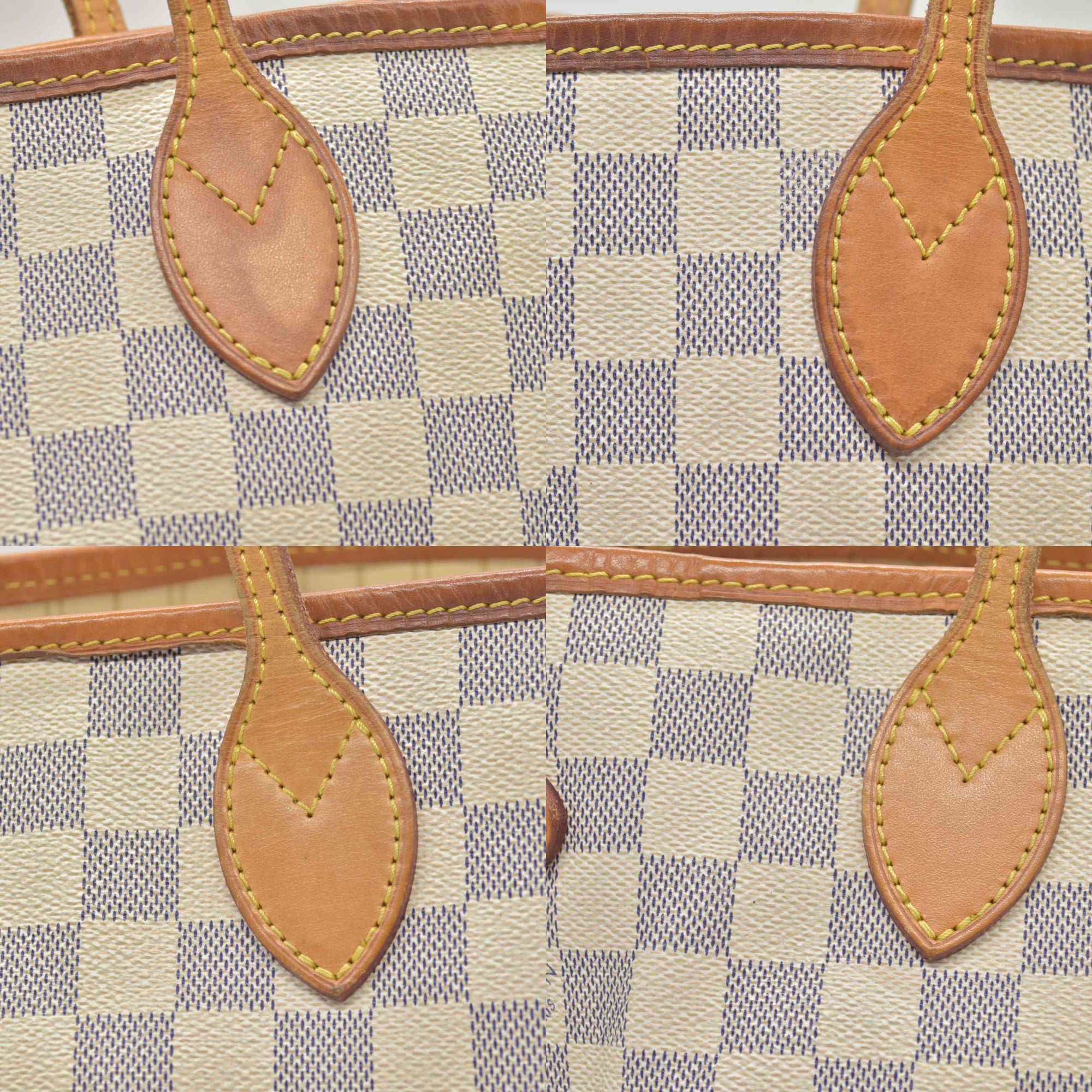 $2130 2014 Louis Vuitton  Damier Azur Neverfull MM AR1134