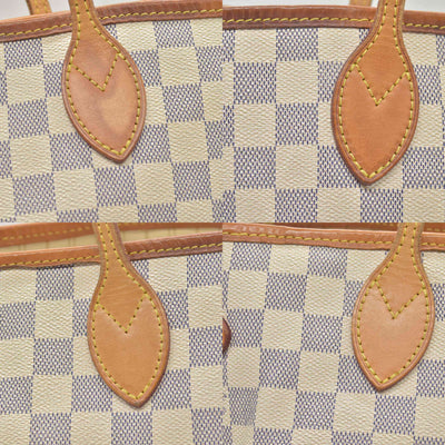 $2130 2014 Louis Vuitton  Damier Azur Neverfull MM AR1134