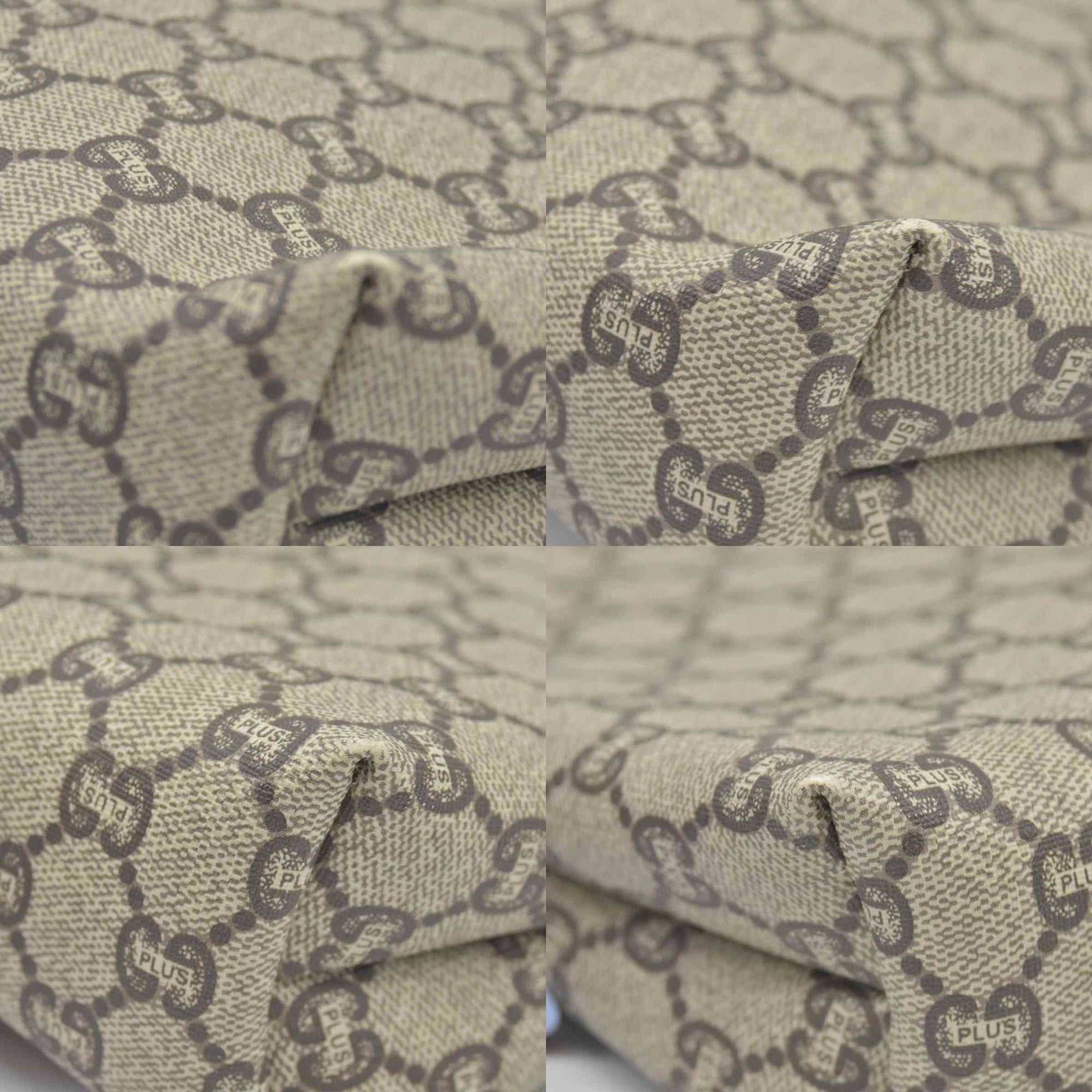 Gucci GG Gucci Plus PVC Leather Pouch Clutch Bag