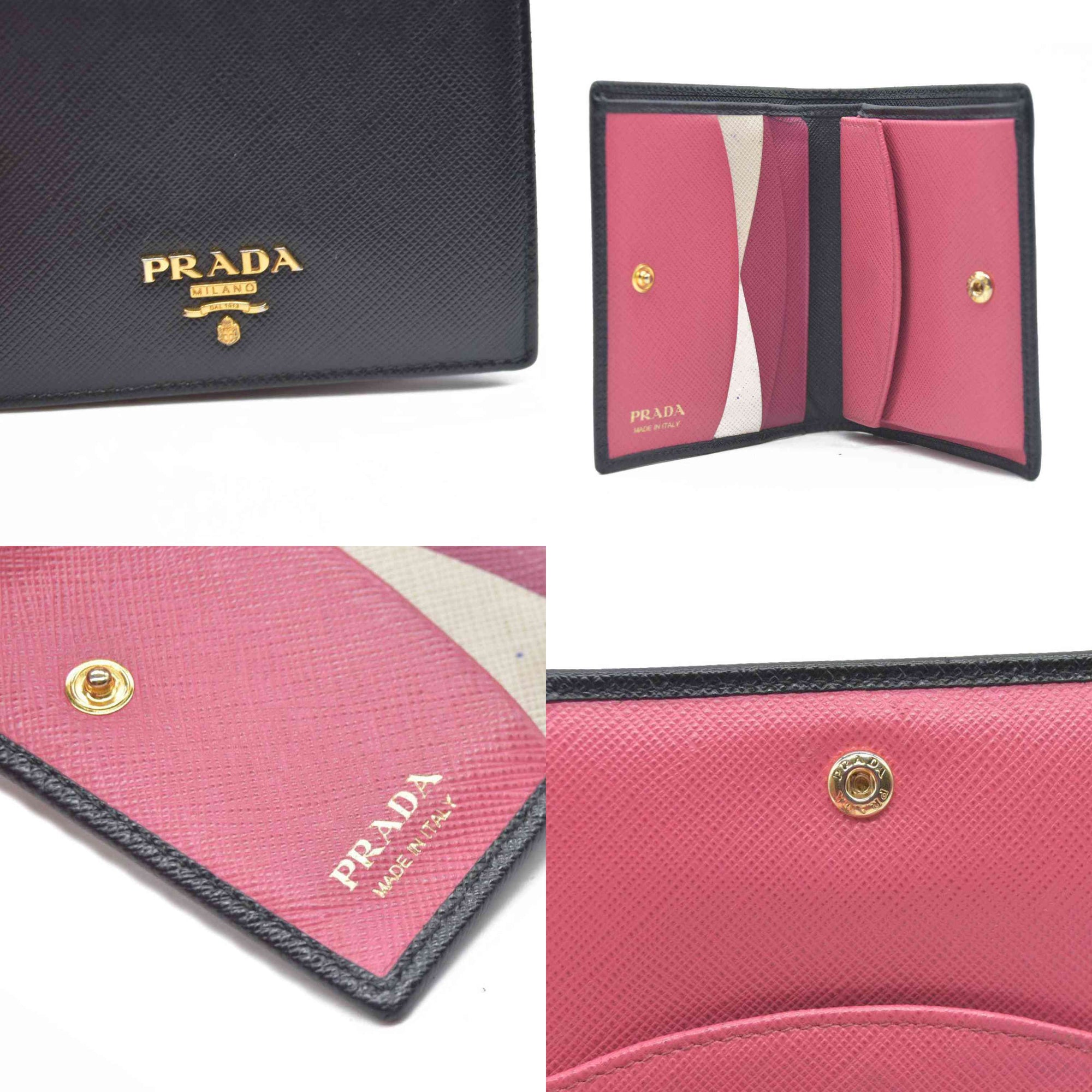 $795 Prada Small Saffiano Leather Wallet