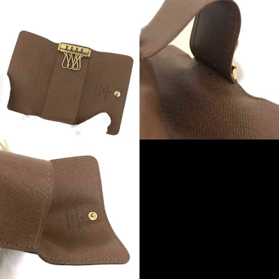 $345 Louis Vuitton Monogram Multicles 4 Ring Key Case Brown