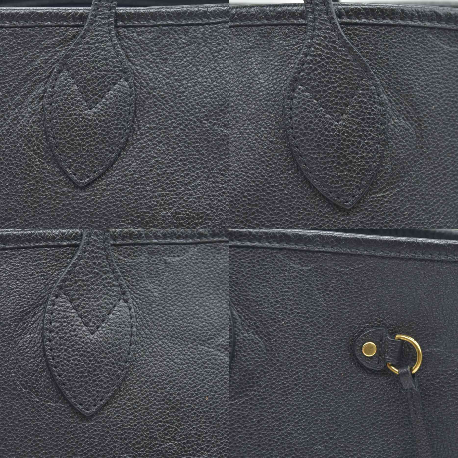 $2940 Louis Vuitton LV Monogram Neverfull  MM Empreinte Black Tote