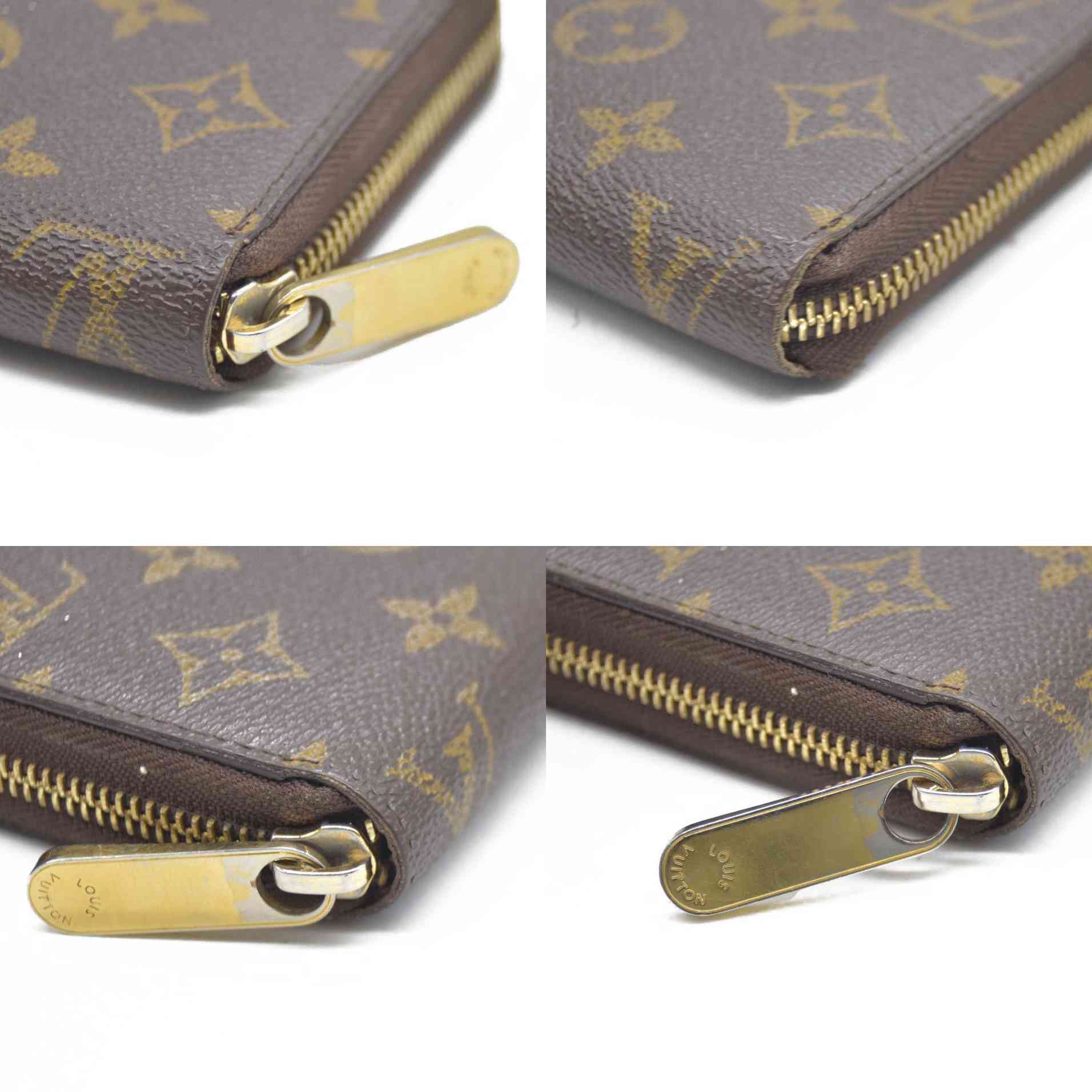 AUCTION $915 Louis Vuitton Monogram Zippy Wallet