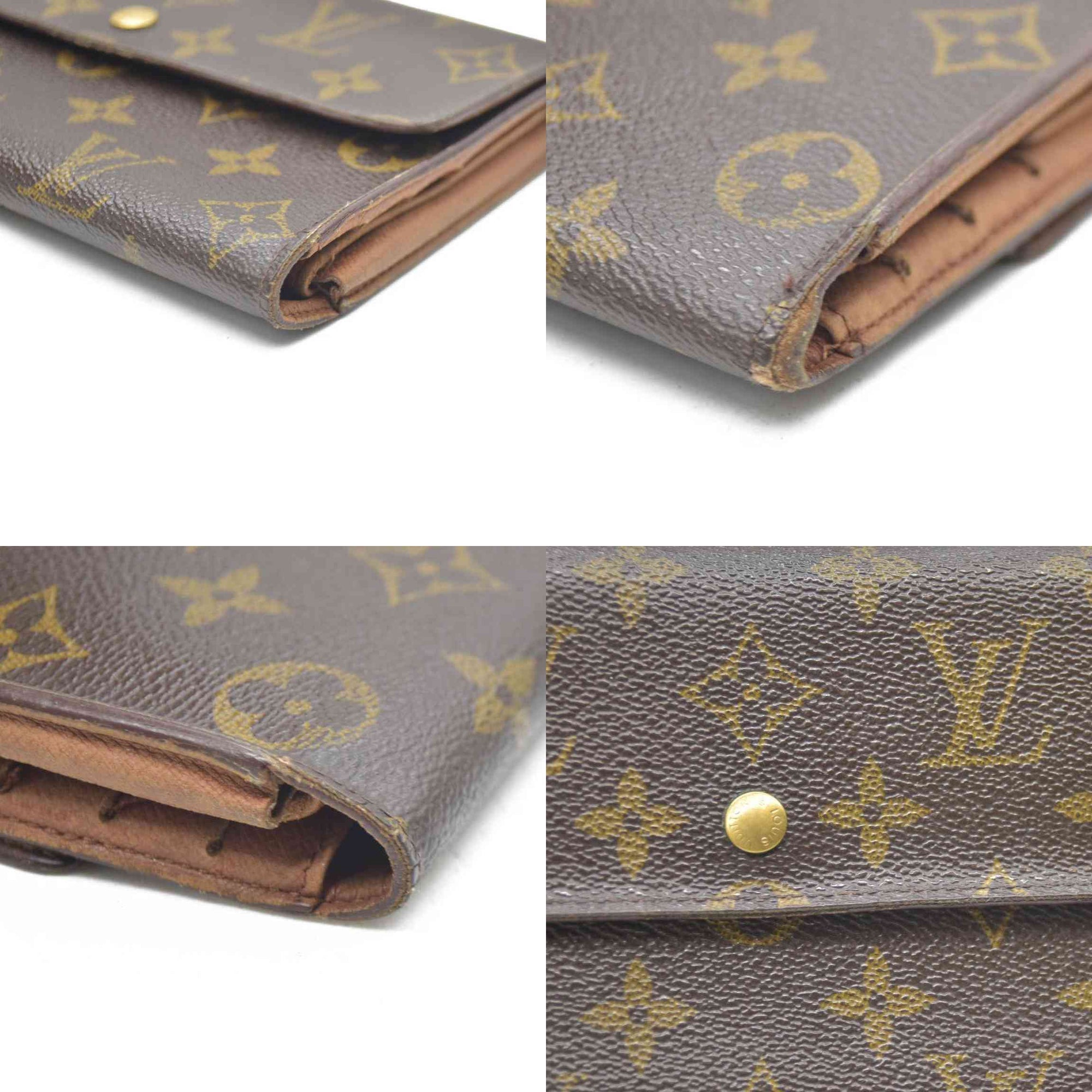 Louis Vuitton Monogram Porte Tresor International Trifold Long Wallet CA1924