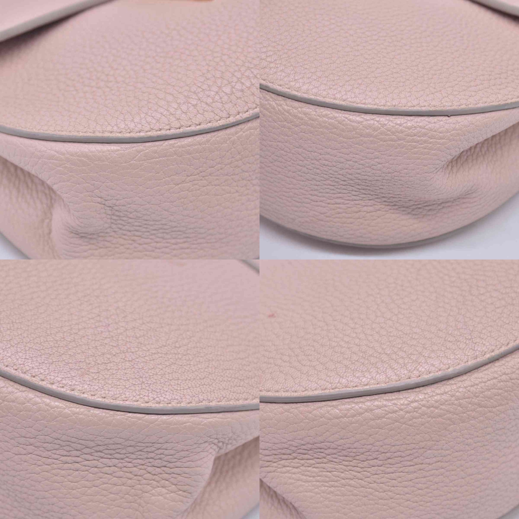 $1850 CHLOÉ Grainy Calfskin Small Drew Crossbody Shoulder Bag Pink CONSIGNMENT 10021507