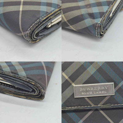 Burberry Blue Label Canvas Printed Wallet CONSIGNMENT