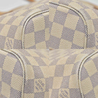 $2090 2014 Louis Vuitton Damier Azur Neverfull PM Tote Bag Handbag AR3164