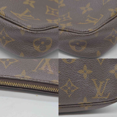 $1290 2000 Louis Vuitton LV Pochette Accessoires Brown Monogram CA0070