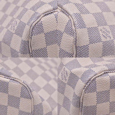 $2240 2017 Louis Vuitton Damier Azur Neverfull MM with Pouch SD0177
