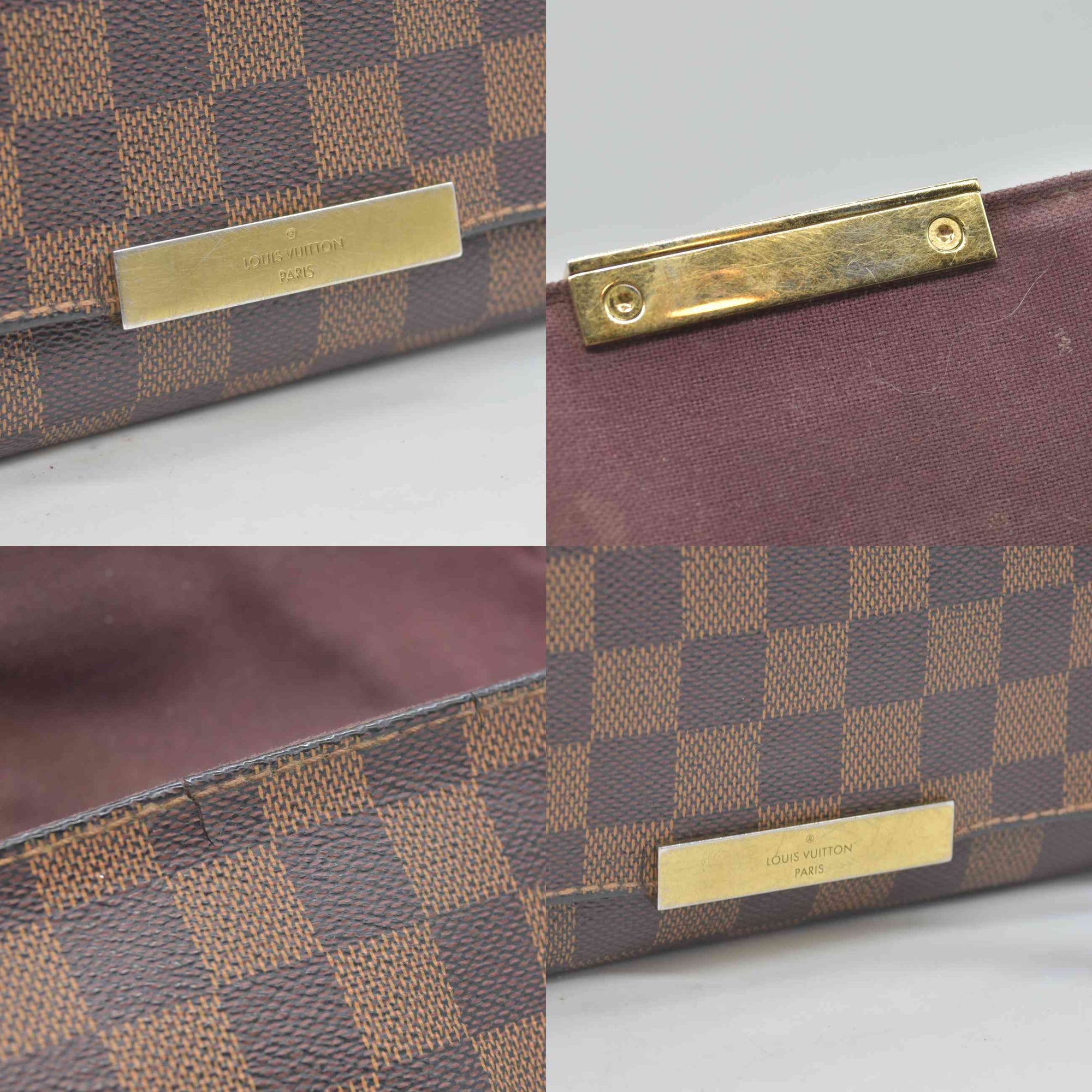 $1490 2013 Louis Vuitton Damier Ebene Favorite PM FL5113