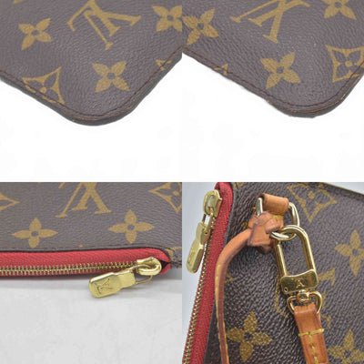 $600 Louis Vuitton Monogram Neverfull MM Cherry Pochette AR1122