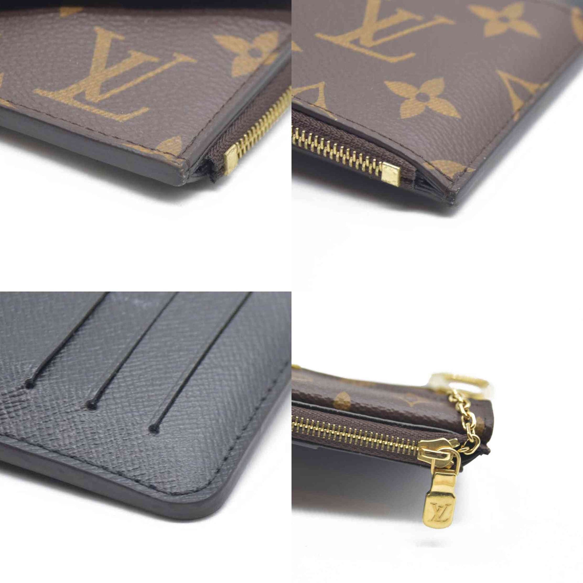 Louis Vuitton  Monogram Recto Verso Card Holder Black RFID