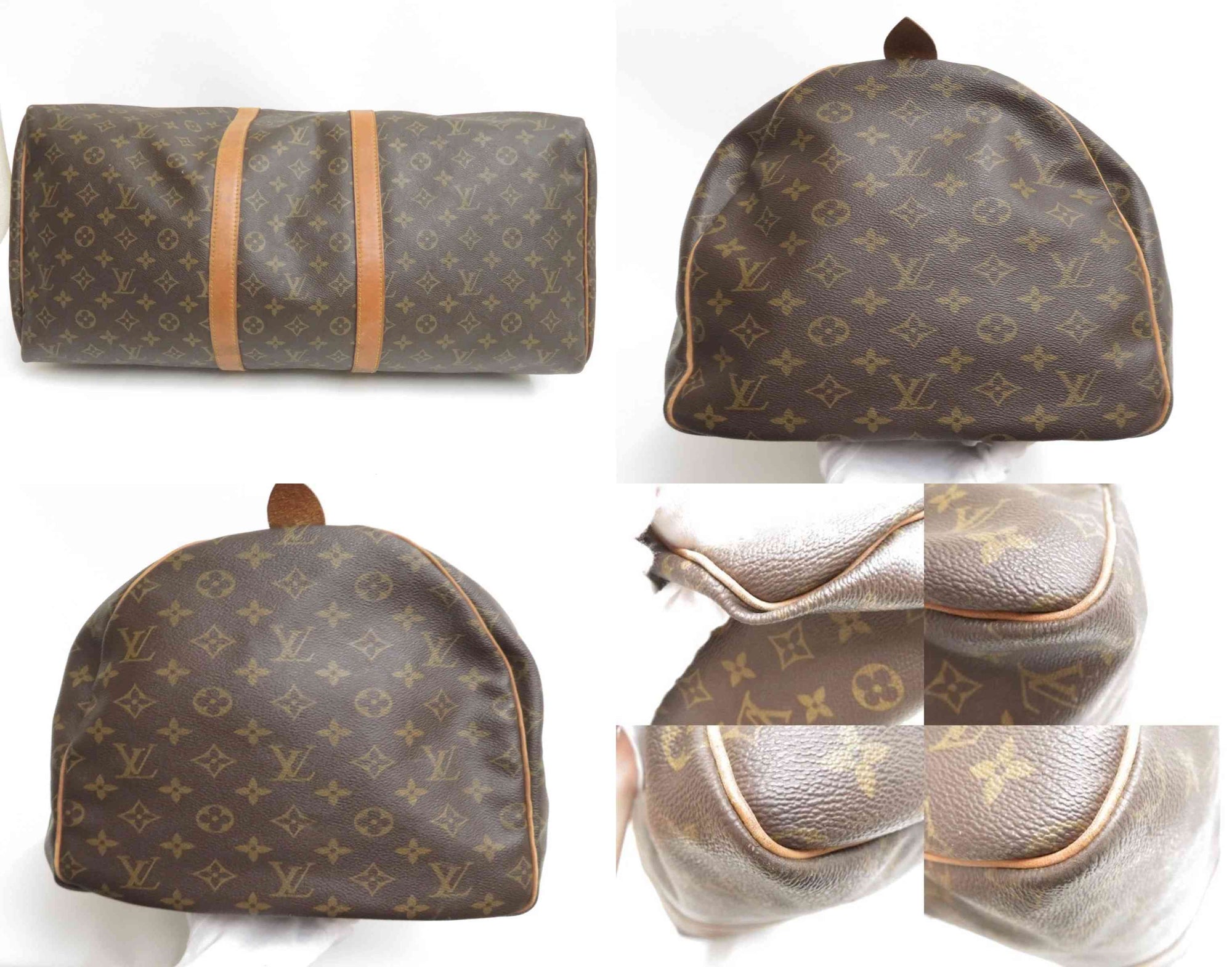 $2170 1985 Louis Vuitton Monogram Duffle Boston Bag Keepall 55 853