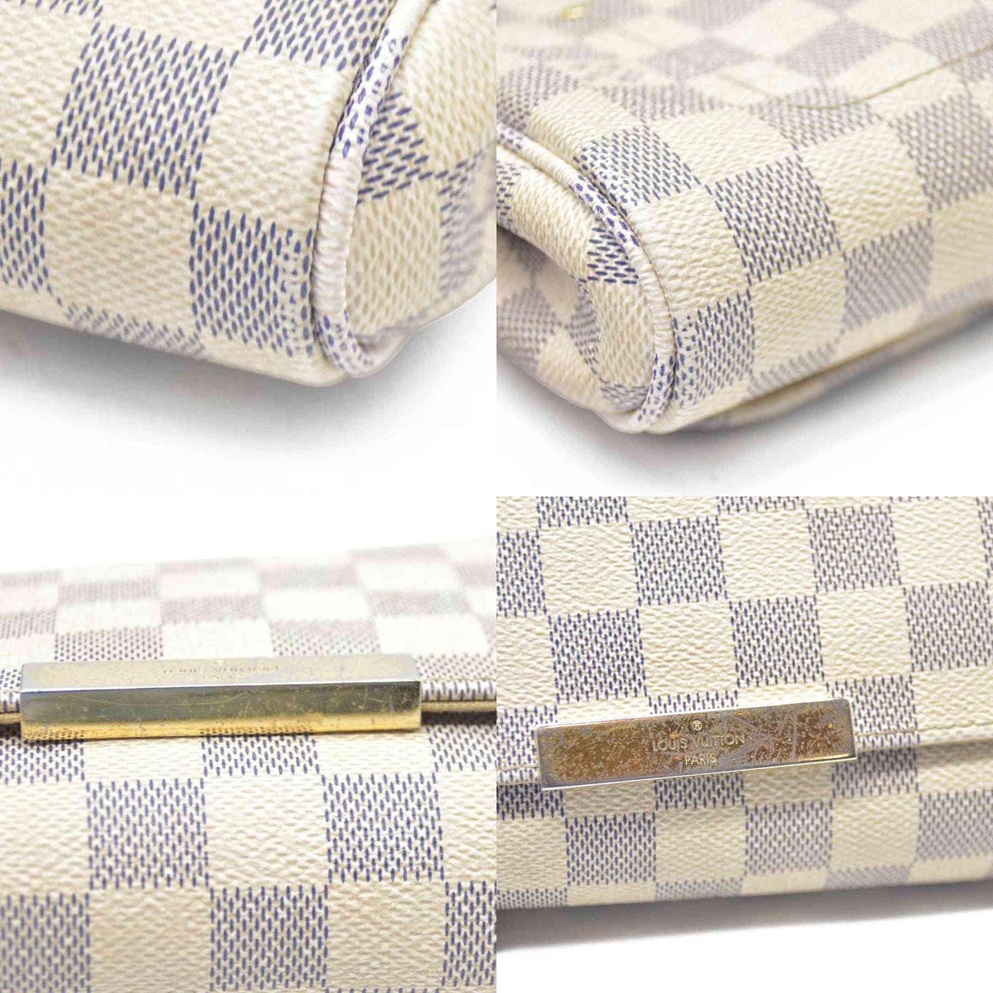 $1050 Louis Vuitton  Damier Azur Favorite PM DU0164