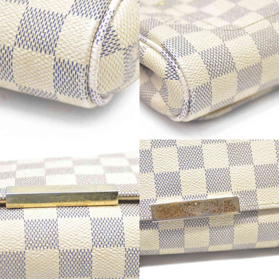 $1050 Louis Vuitton  Damier Azur Favorite PM DU0164
