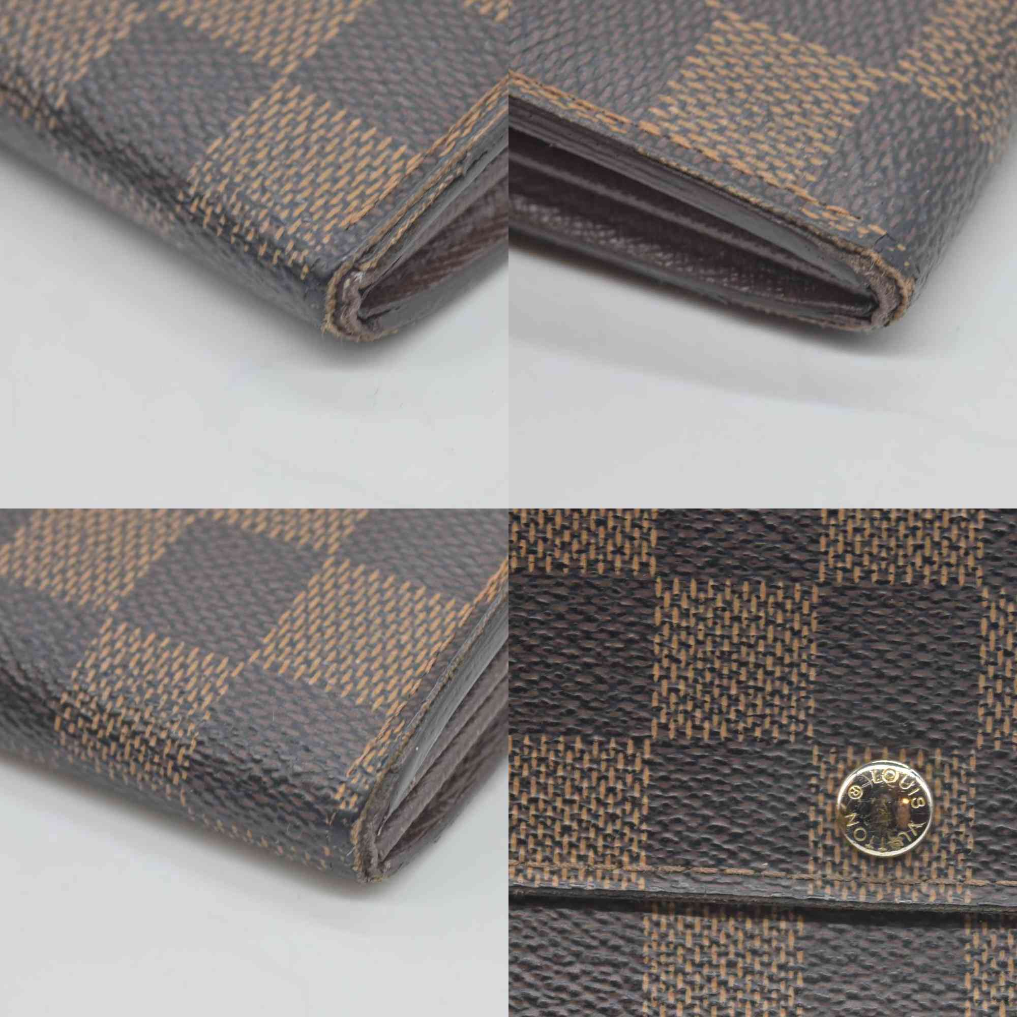$725 Louis Vuitton Damier Ebene Sarah Wallet CONSIGNMENT CA4008