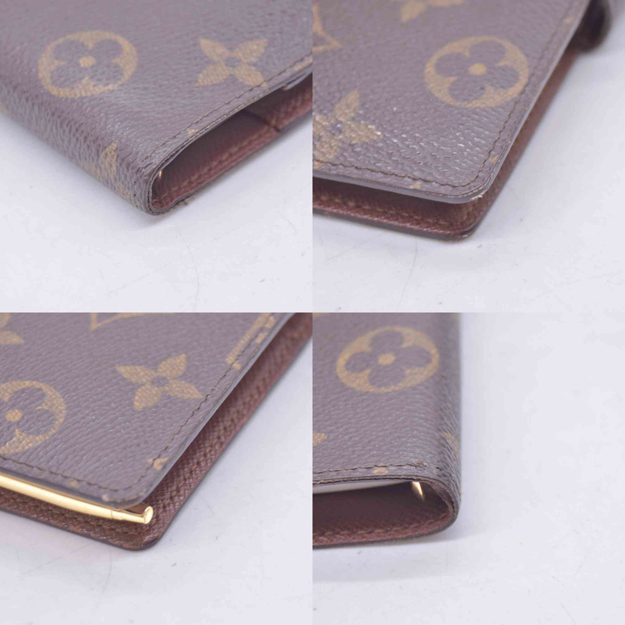 $415 2001 LOUIS VUITTON Monogram Agenda PM Small Ring Planner Cover Brown CA1011 CONSIGNMENT 10021429
