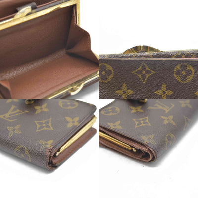 $720 Louis Vuitton LV Monogram French Purse CA0034 2004