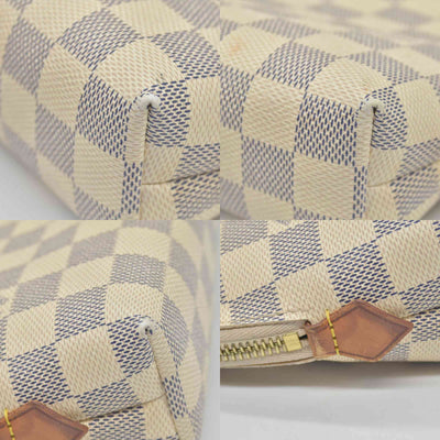 $1010 Louis Vuitton Damier Azur Cosmetic Pouch GM