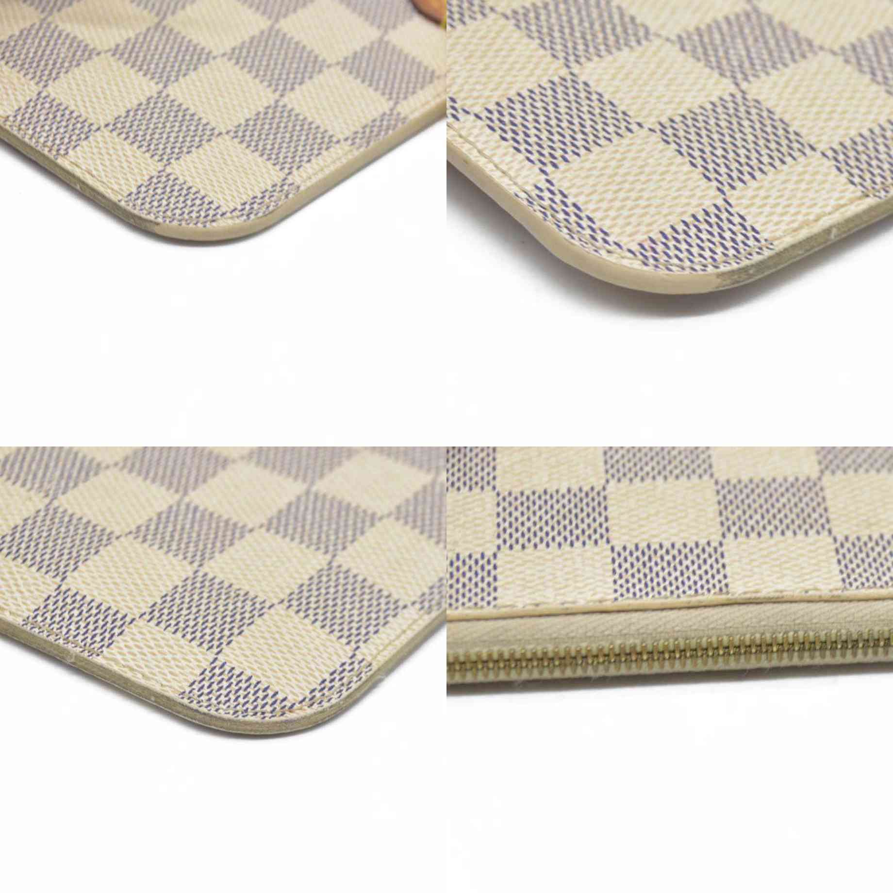AUCTION $2030 Louis Vuitton Damier Azur Neverfull PM Pochette