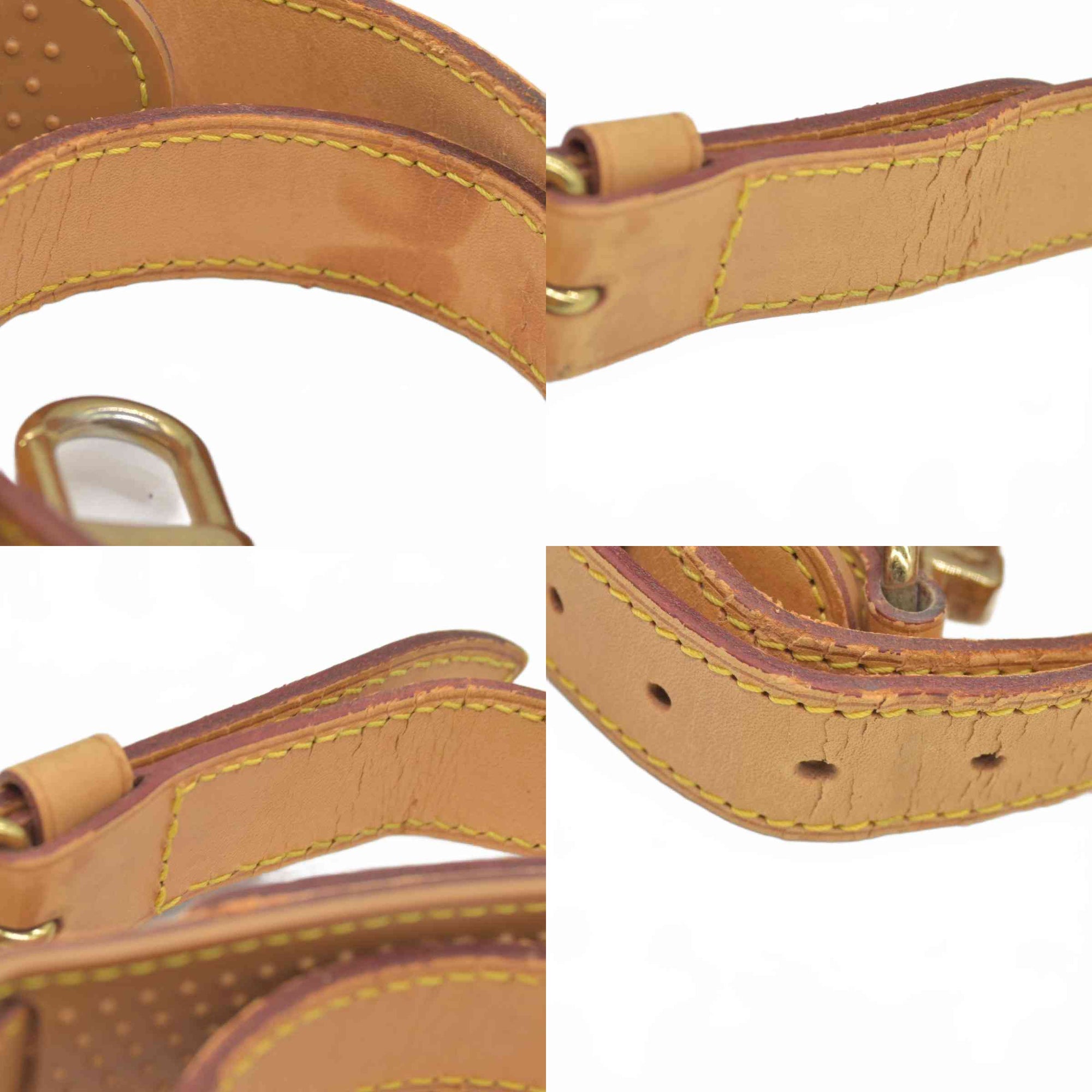 Louis Vuitton LV Shoulder Strap Brown Leather 10018876