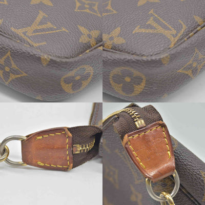 $1290 1999 Louis Vuitton LV Pochette Accessoires Brown Monogram AR0969