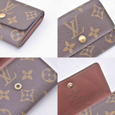 $350 LOUIS VUITTON Monogram Plat Coin Purse CONSIGNMENT 10021453
