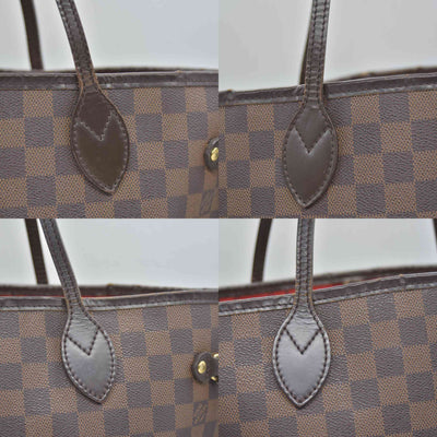 $2240 2010 Louis Vuitton Neverfull MM Damier Ebene  CA0190