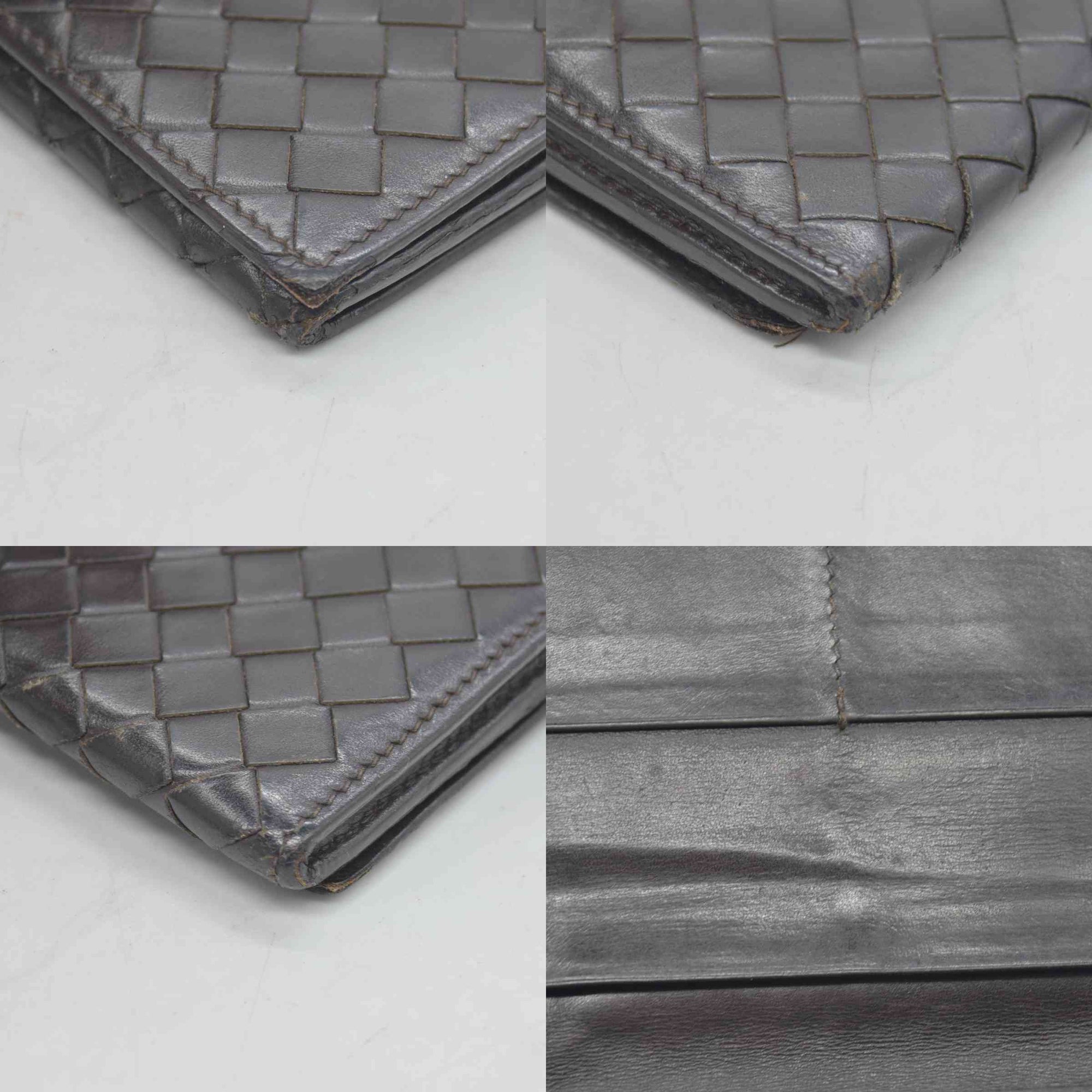 Bottega Veneta Intrecciato Brown Bifold Long Wallet CONSIGNMENT
