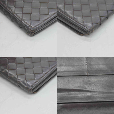 Bottega Veneta Intrecciato Brown Bifold Long Wallet CONSIGNMENT