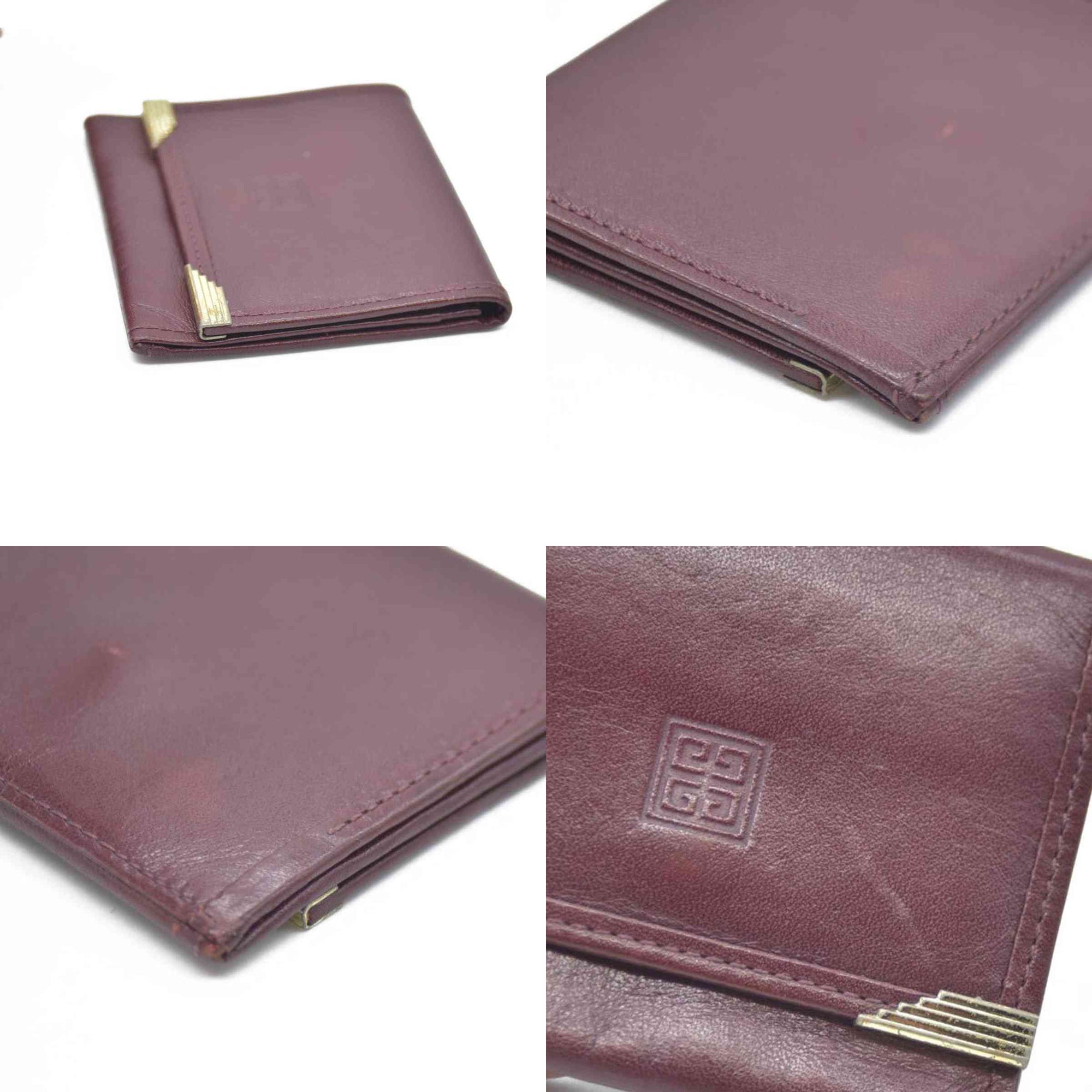 Givenchy Burgundy with Gold Hardware Coin Purse