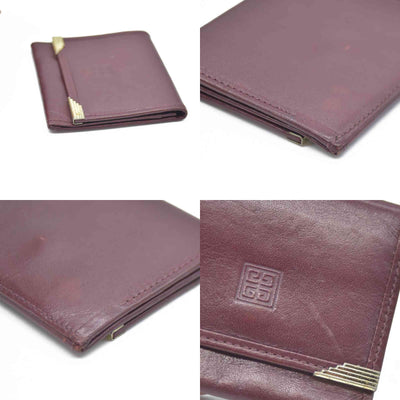 Givenchy Burgundy with Gold Hardware Coin Purse