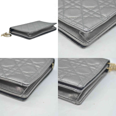 $2400 Christian Dior Cannage Lady Convertible Clutch