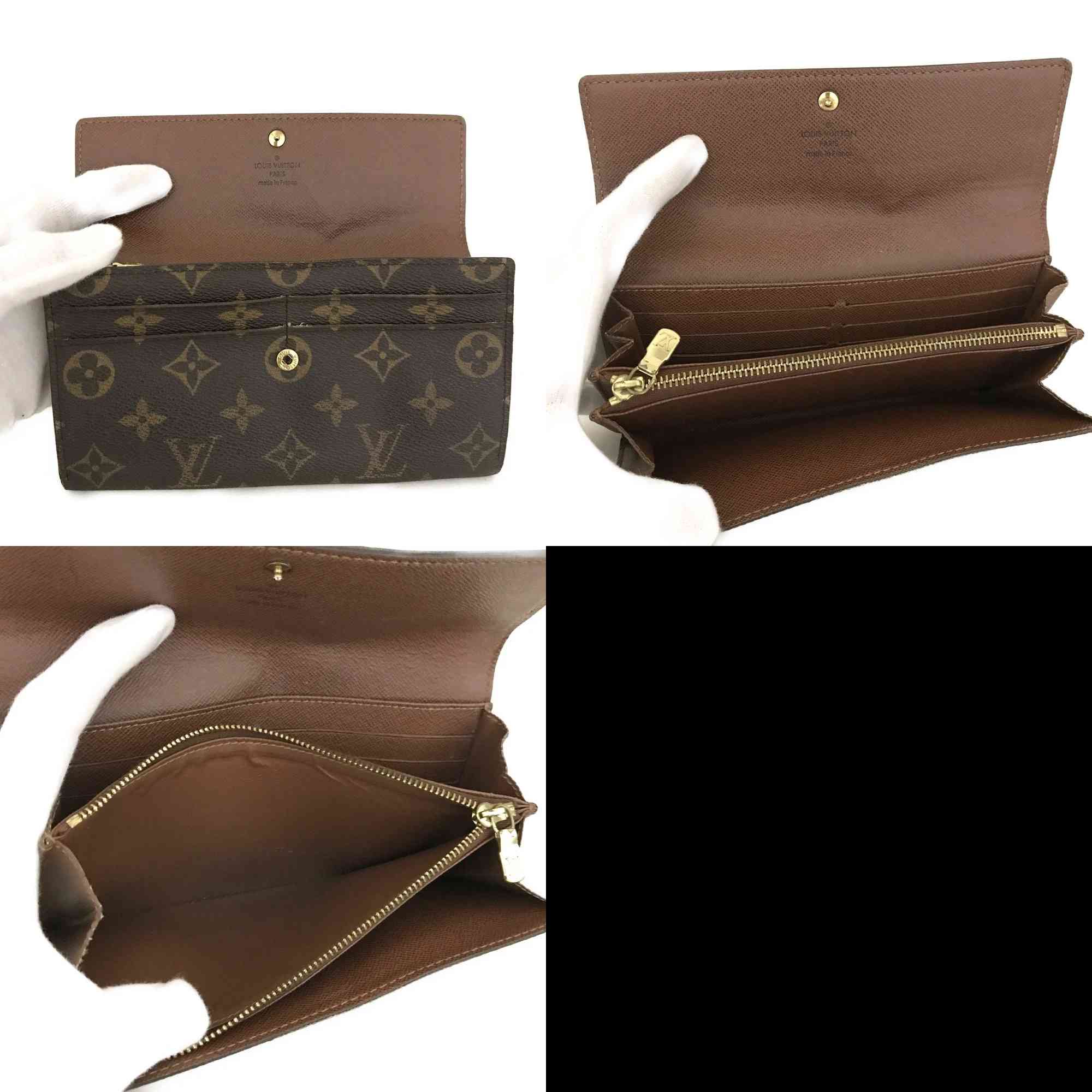 $775 2006 Louis Vuitton Monogram Sarah Wallet MI1026